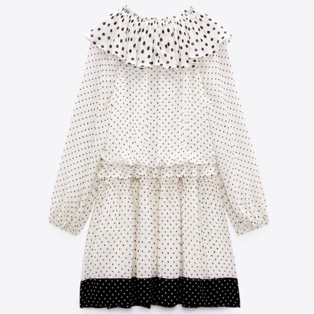 Zara Studio POLKA DOT MINI DRESS LIMITED EDITION defect - Picture 8 of 14